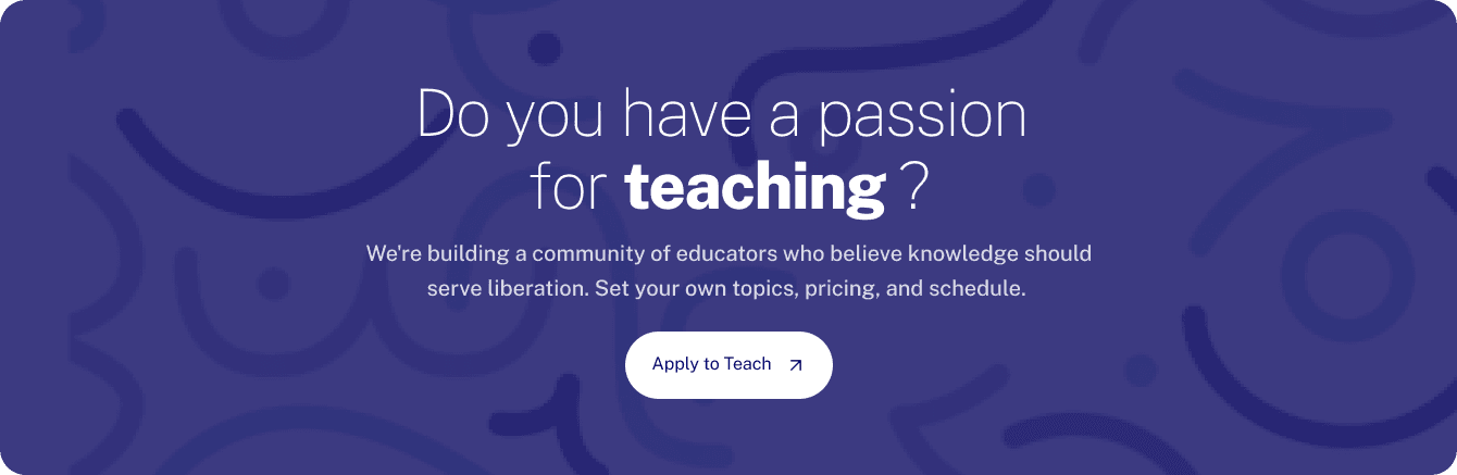 Do you have a passion for teaching? Apply to Teach